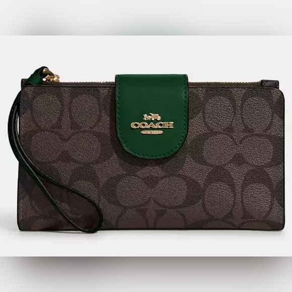 Coach Phone Wallet in Signature Coated Canvas-- NWT - Picture 3 of 14